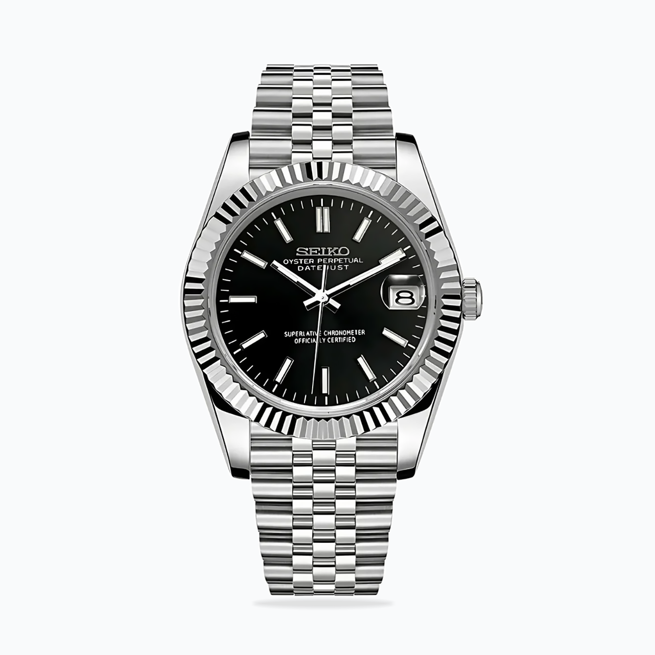 Seiko Mod Datejust | Black