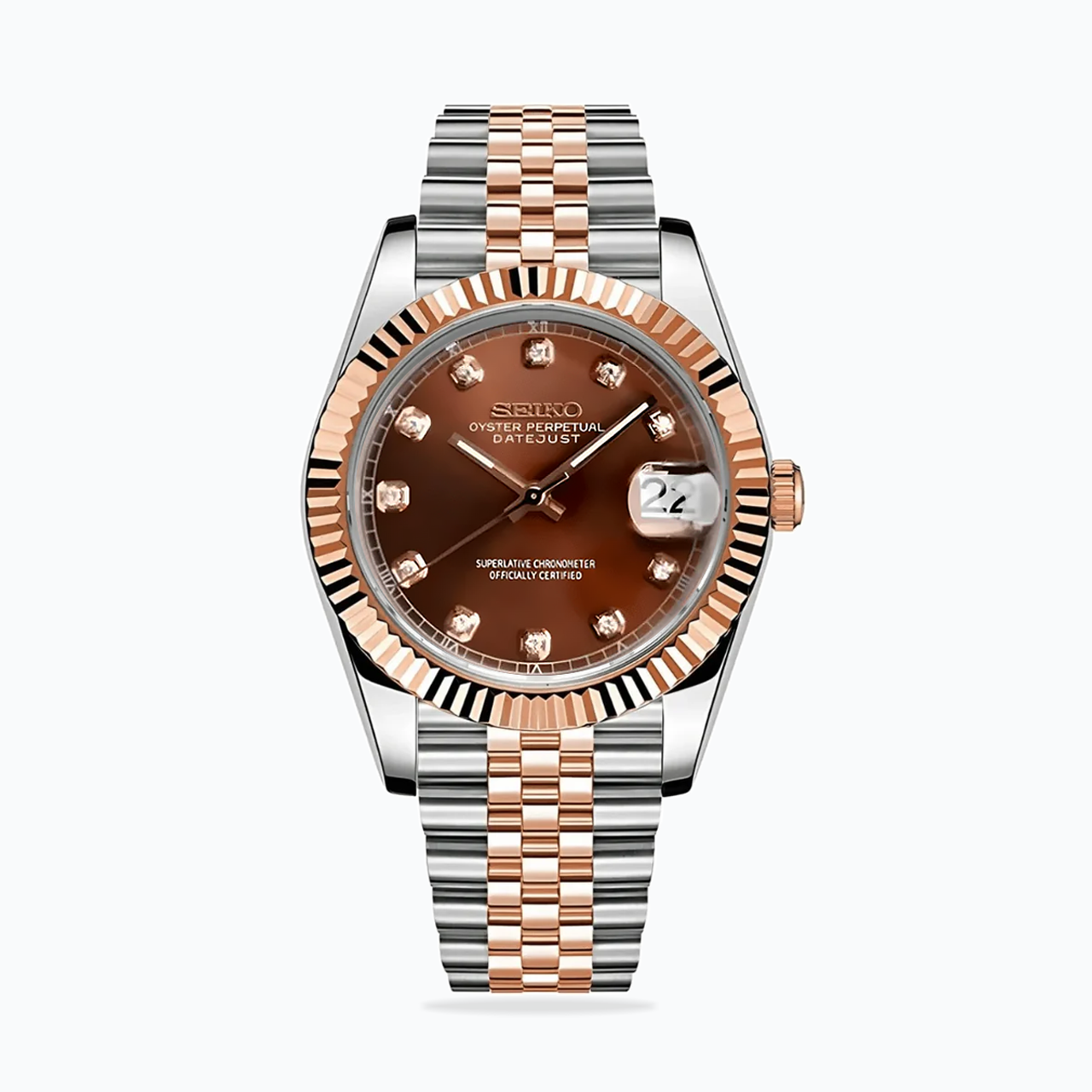 Seiko Mod Datejust | Chocolate Diamond