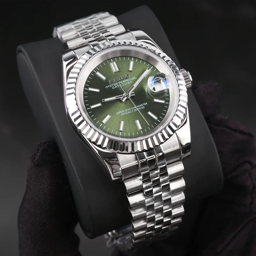 Seiko Mod Datejust | Mint Green