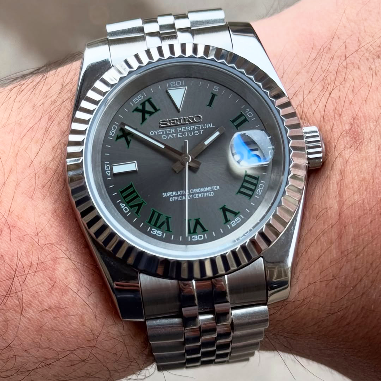 Seiko Mod Datejust | Wimbledon