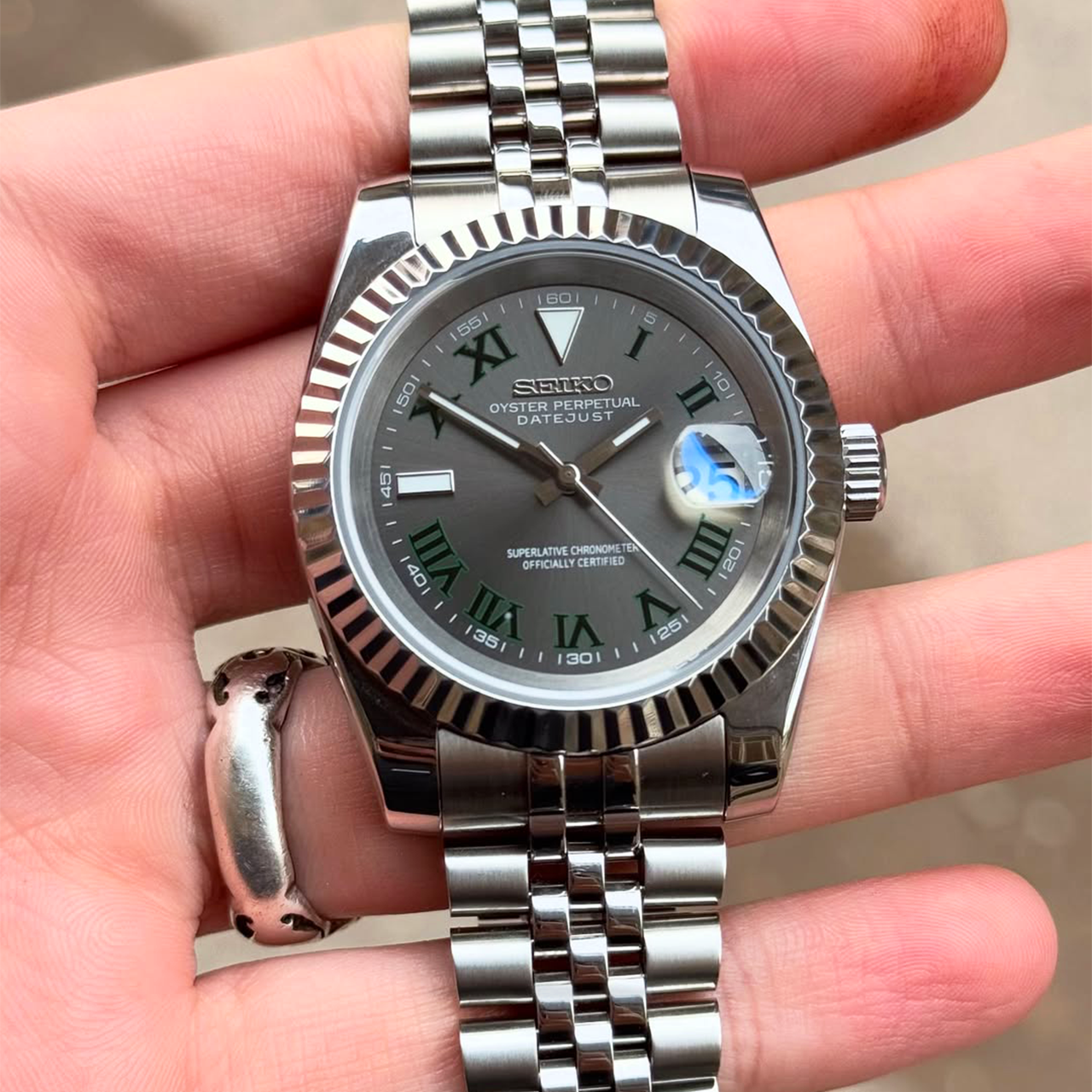 Seiko Mod Datejust | Wimbledon