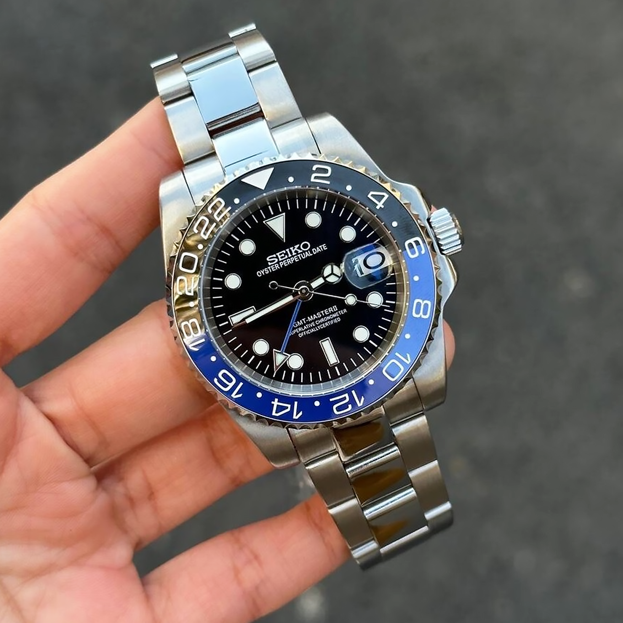 Seiko Mod GMT | Batman