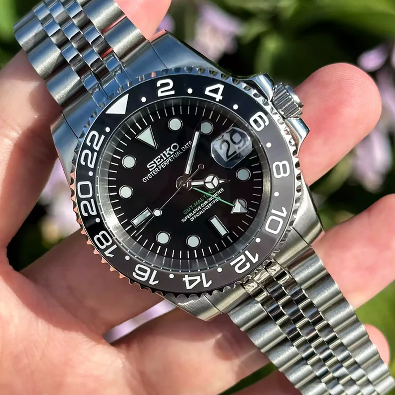Seiko Mod GMT | Bruce Wayne