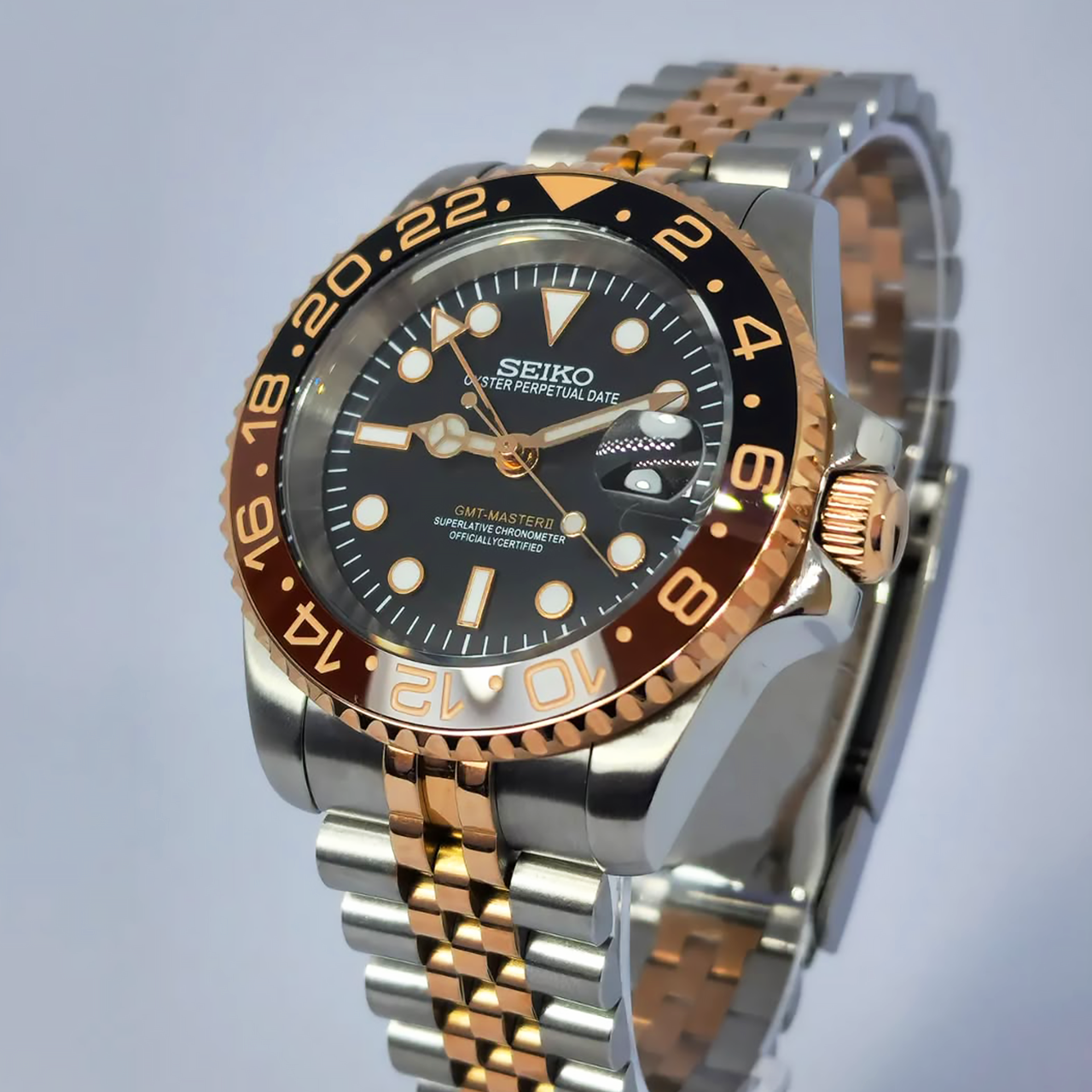 Seiko Mod GMT | Root Beer