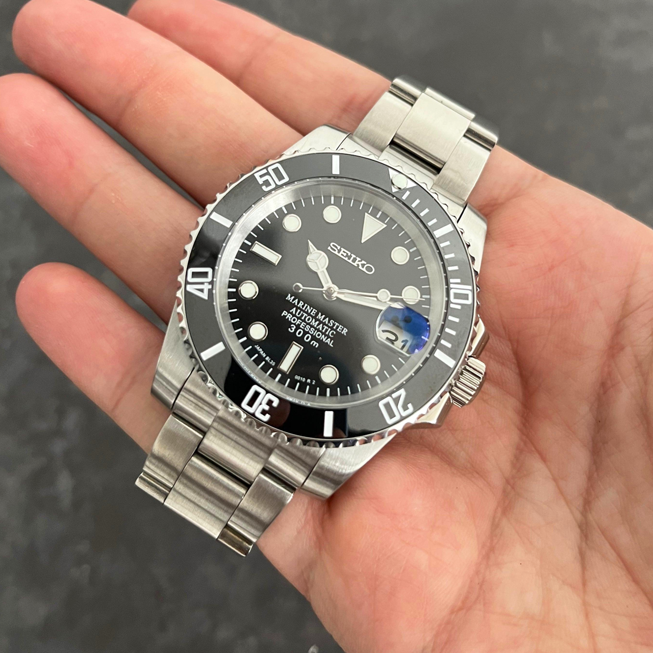 Seiko Mod Submariner | Black