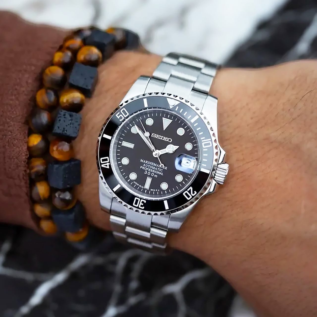 Seiko Mod Submariner | Black