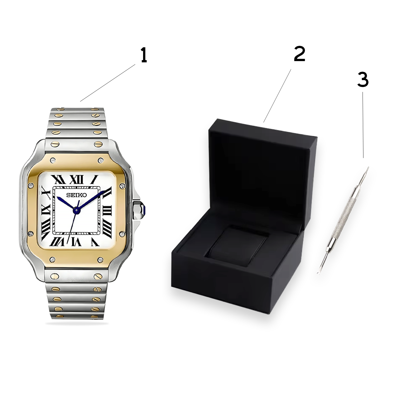 Seiko Mod watch, with free watch box and free link remover tool