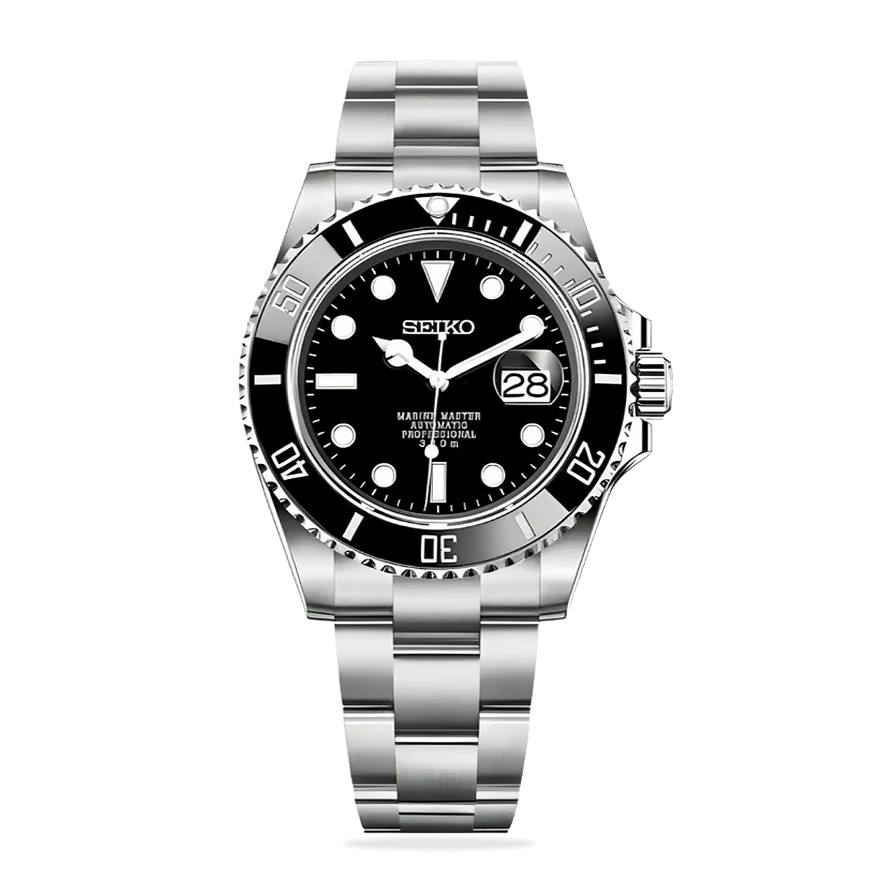 Seiko Mod Submariner Black Watch, high quality, comfortable, and versatile