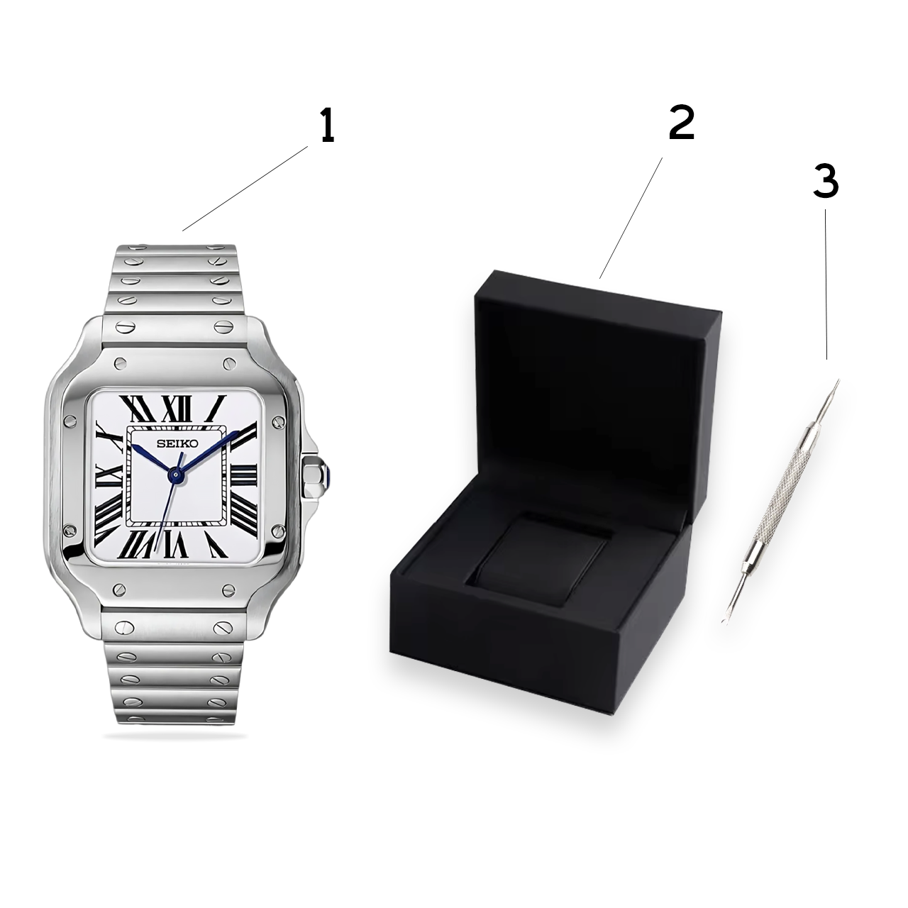 Seiko Mod watch, with free watch box and free link remover tool