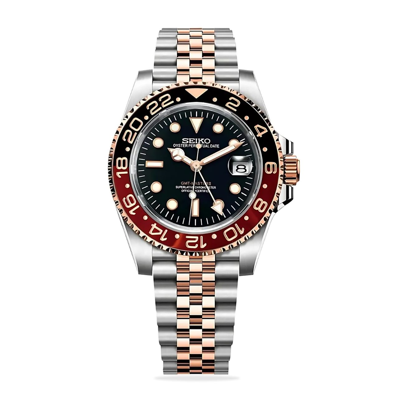 Seiko Mod GMT Root Beer Watch, high quality, comfortable, and versatile