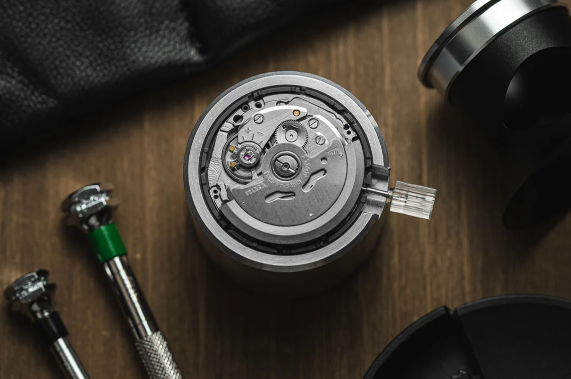 Seiko NH35 Movement showing high quality details